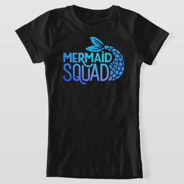 Mermaid squad glitter   T-Shirt (Laydown)