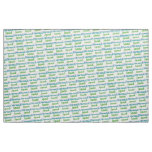 Mermaid Squad Green and Blue Lettering Fabric