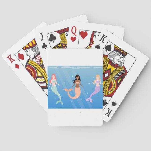 mermaid squad poker cards (Back)