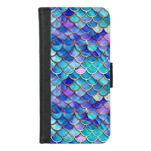 Mermaid Stained Glass iPhone 87 Wallet Case