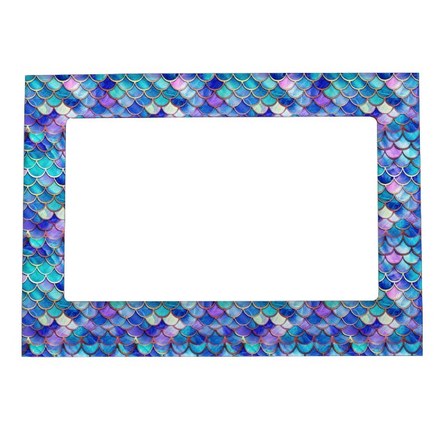 Mermaid Stained Glass Magnetic Frame (Front)