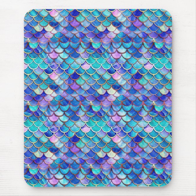 Mermaid Stained Glass Mouse Pad (Front)