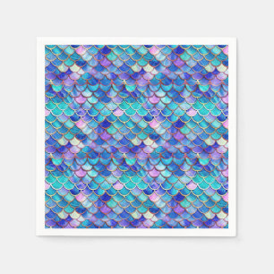 Mermaid Stained Glass Napkins