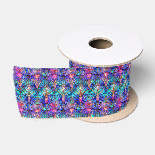 Mermaid Stained Glass Satin Ribbon