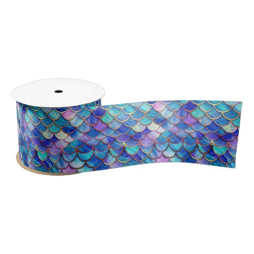 Mermaid Stained Glass Satin Ribbon