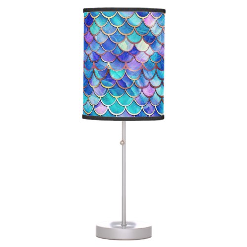 Mermaid Stained Glass Table Lamp