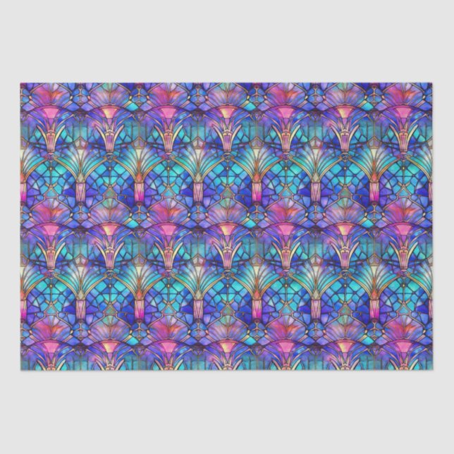 Mermaid Stained Glass Tissue Paper (Front)