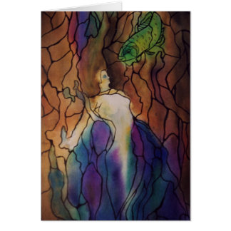 mermaid stainglass cards