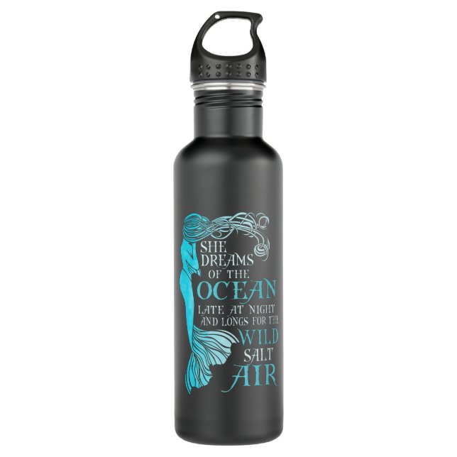 Mermaid Stainless Steel Water Bottle (Front)