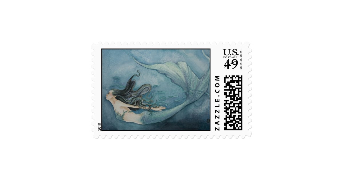 Mermaid Stamp | Zazzle