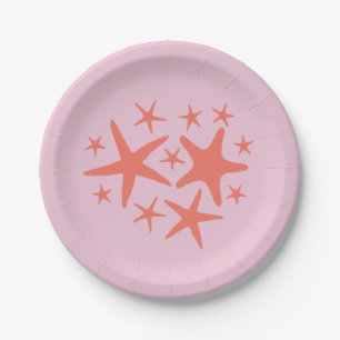 Mermaid Starfish Ocean Beach Party Paper Plates