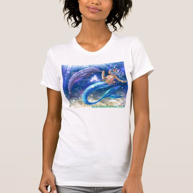 mermaid, starseedhawaii.com T-Shirt (Front)