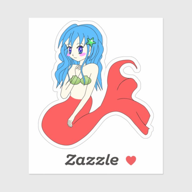 Mermaid Sticker (Sheet)