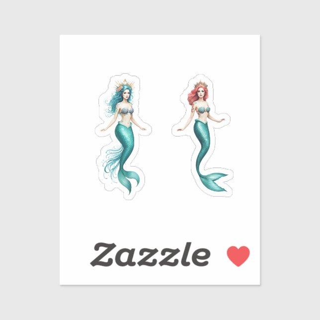 mermaid stiker  sticker (Sheet)