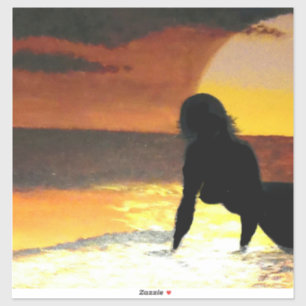 Mermaid sunset #1 sticker