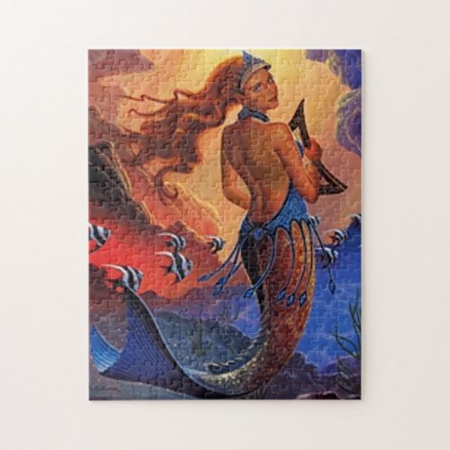 Mermaid Sunset Jigsaw Puzzle