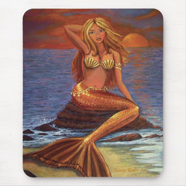 Mermaid Sunset - Mouse Pad (Front)