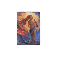 Mermaid Sunset Sea Harp