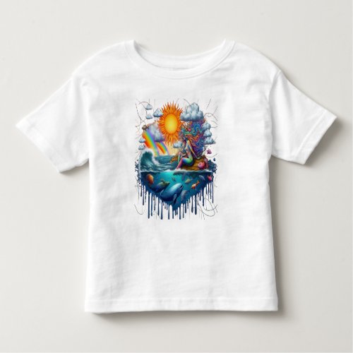 Mermaid Surreal Subconscious Sun_Kissed Morning Toddler T_shirt