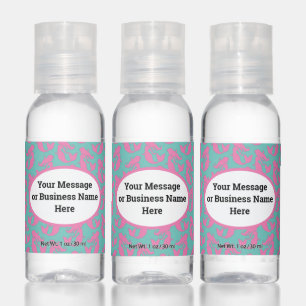 Mermaid Swimming Business Logo Name Message Hand Sanitizer