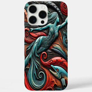 Mermaid Swimming Gracefully Among Vibrant Sea Life iPhone 16 Pro Max Case