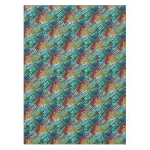 Mermaid Swimming with Butterflies Fantasy Art Tablecloth
