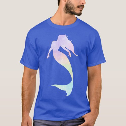 Mermaid Swimsuit Silhouette Water Sports Swimming  T_Shirt
