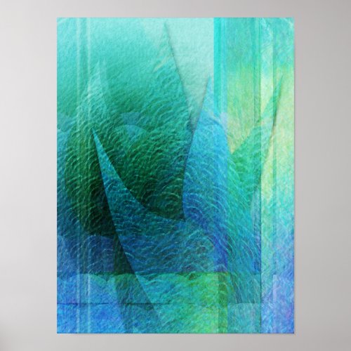 Mermaid Tail Abstract 1 Poster