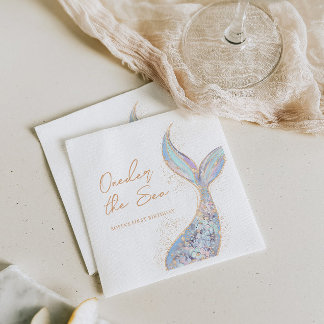 Mermaid Tail Birthday Napkins