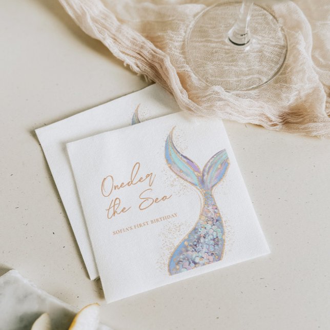 Mermaid Tail Birthday Napkins (Creator Uploaded)
