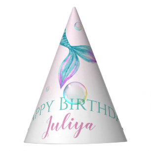 Mermaid Tail Birthday Party Hat