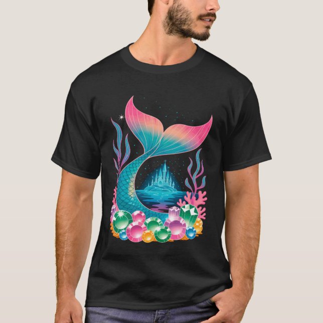 Mermaid Tail Castle T-Shirt (Front)