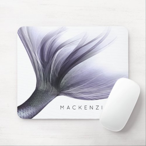 Mermaid Tail Chic  Dusty Lavender Purple Custom Mouse Pad