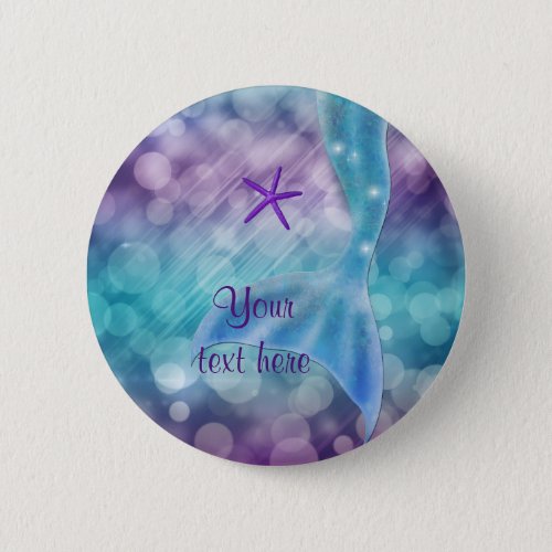 Mermaid Tail Enchanted Under The Sea Birthday Pin