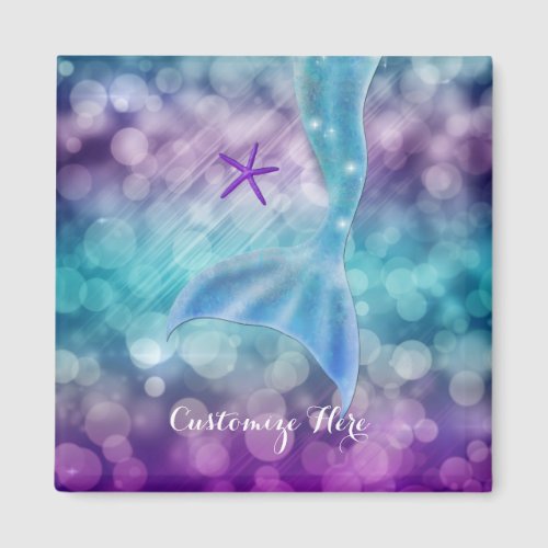 Mermaid Tail Enchanted Under The Sea Magnet