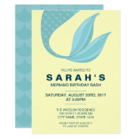 Mermaid Tail | Mermaid Birthday Invitation