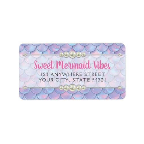 Mermaid Tail Scale  Pearl Pastel Sparkle Boutique Label