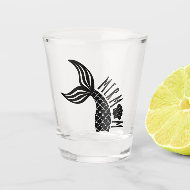 Mermaid tail shot glass (Front)
