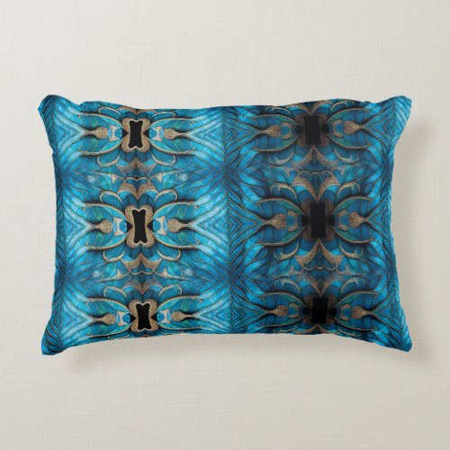 Mermaid Tail skin Fabric Seamless pattern  Accent Pillow