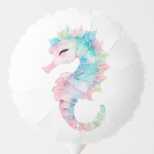 Mermaid Tail Teal Pink Girly Birthday Party Balloon