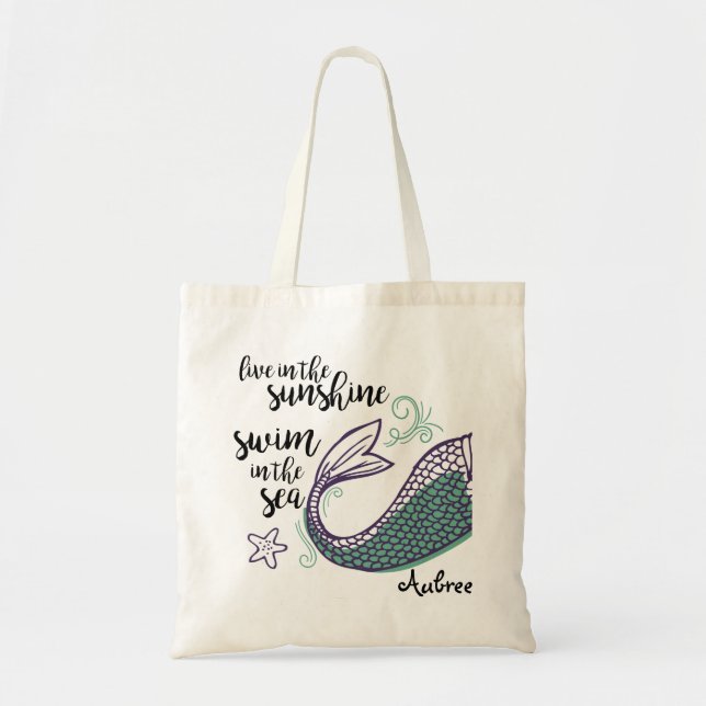 Mermaid Tail Tote (Front)