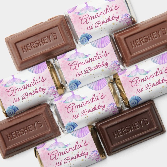Mermaid Tail Under the Sea Birthday Hershey's Miniatures (Assorted)