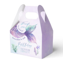 Mermaid tail Under the sea birthday party Favor Boxes