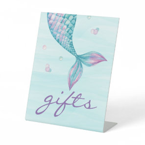 Mermaid Tail Under the Sea Gifts Pedestal Sign