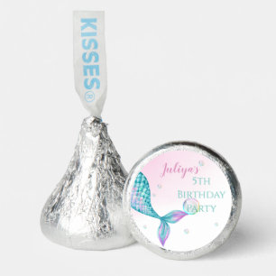 Mermaid Tail with bubbles Birthday  Hershey®'s Kisses®