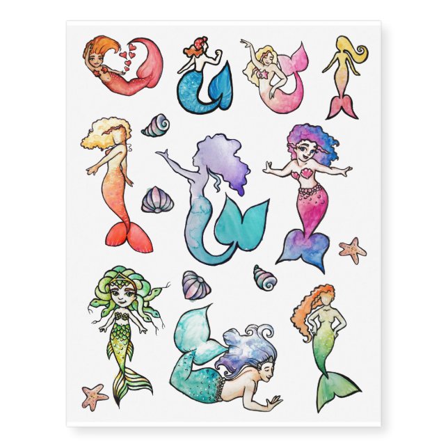 Mermaid Tattoo Pack (Front)
