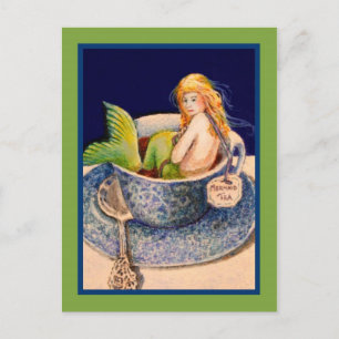 Mermaid Tea II Post Card Postcard