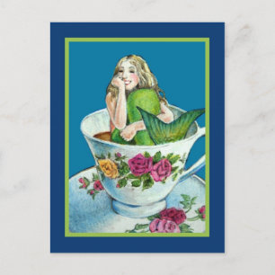 Mermaid Tea Post Card Postcard