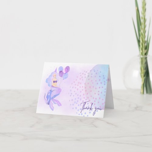 Mermaid Thank You Card