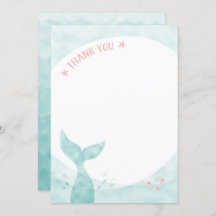 Mermaid Thank You Card